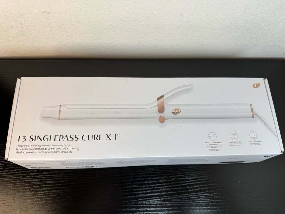 T3 SinglePass Curl X 1 Ceramic Extra-Long Barrel Curling Iron